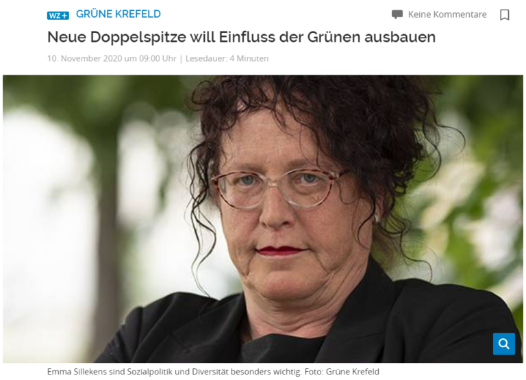 Westdeutsche Zeitung: Neue Doppelspitze will Einfluss der Grünen ausbauen